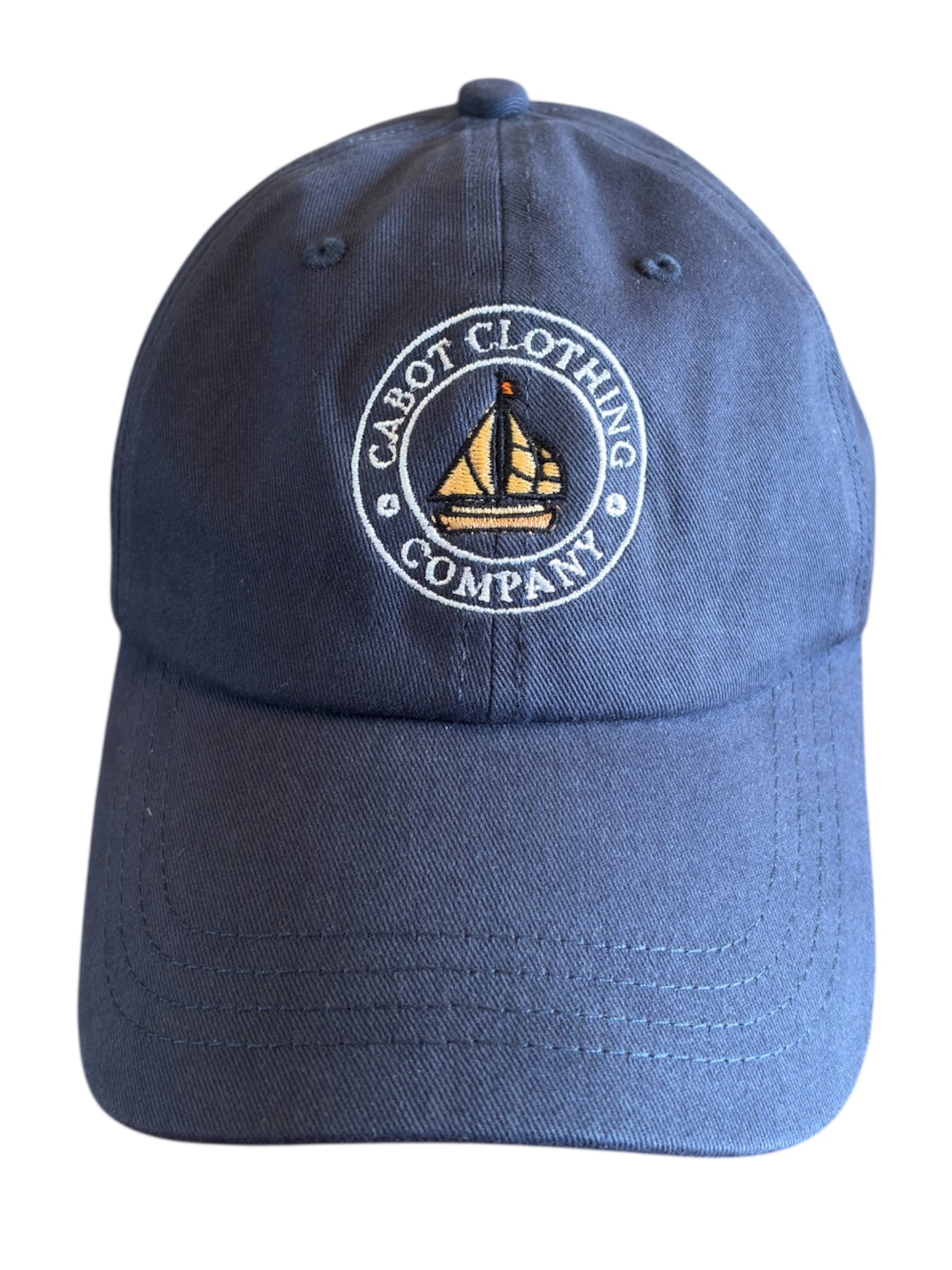 Navy Embroidered Ball Cap