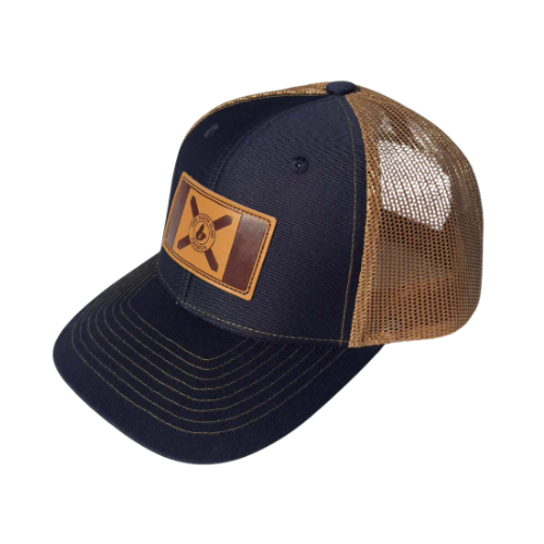Cape Breton Flag Patch Hat - Navy/Brown