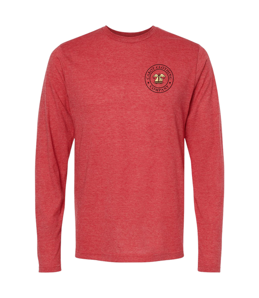 Low Key Long Sleeve Tee - Red